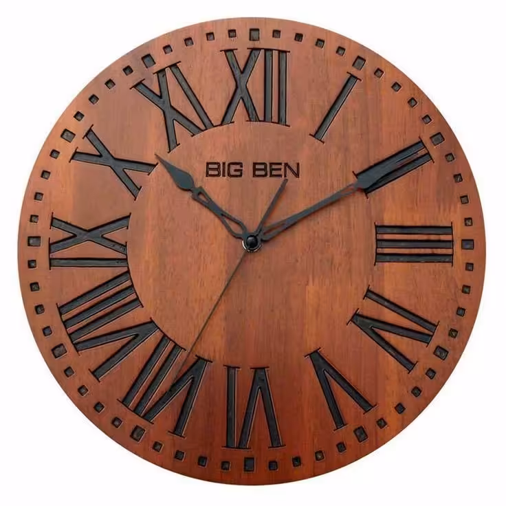 ساعت دیواری چوبی 