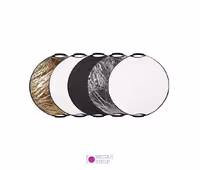 رفلکتور عکاسی پنج کاره 110 سانت دسته دار Harmony