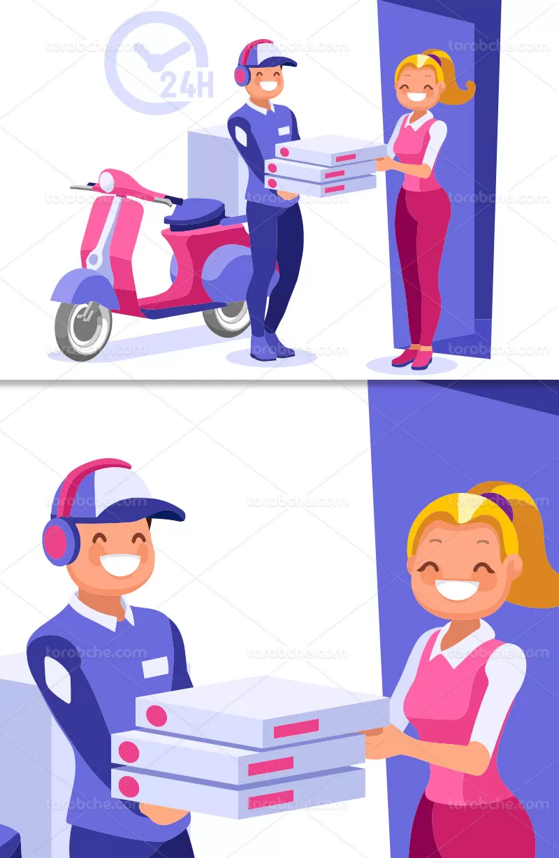 وکتور تحویل بار | گرافیک با طعم تربچه