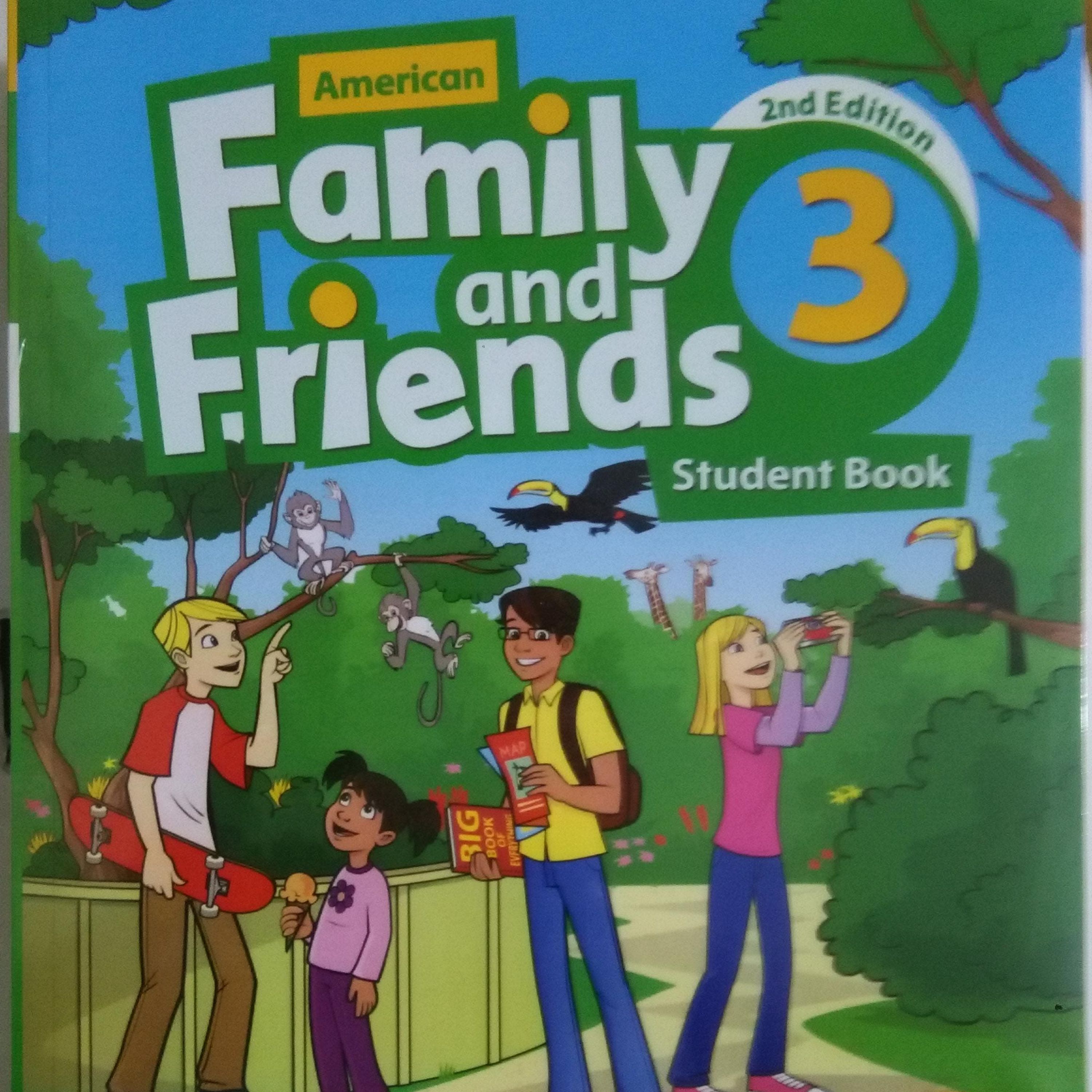 کتاب فمیلی فرندز 3 همرا با کتاب کار و سی دیfamily and friends 3 American