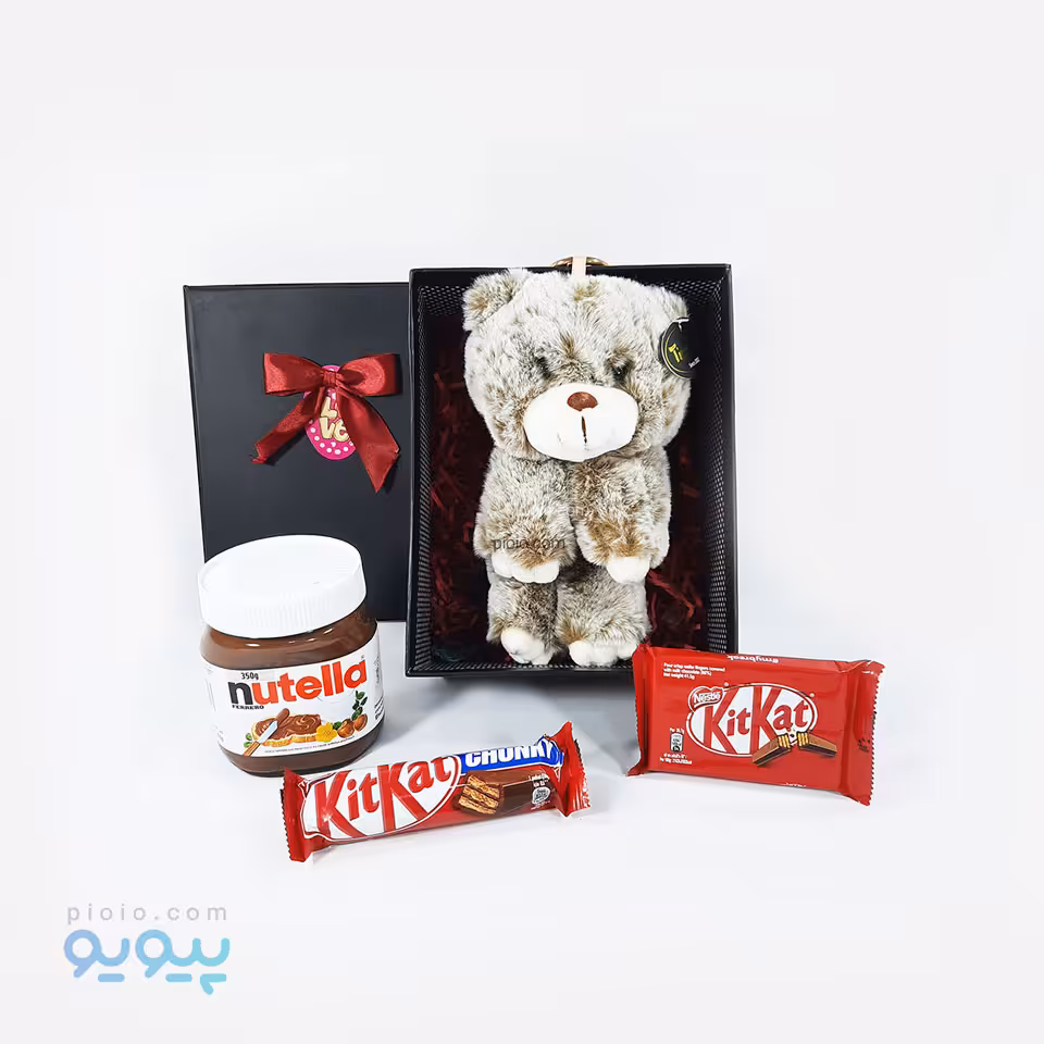 کادو ولنتاین با عروسک خرس آویز در دو سایز