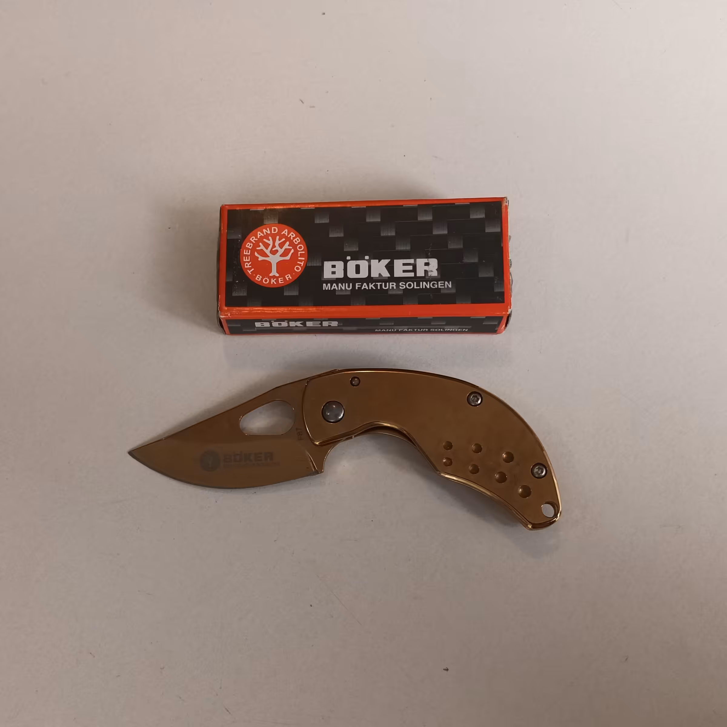 چاقو بوکر طلایی-کد 56