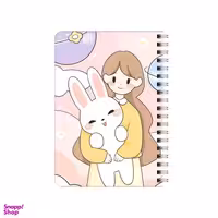دفترچه یادداشت 80 برگ بامبیلیپ مدل دختر و خرگوش و کهکشان کد 9337521