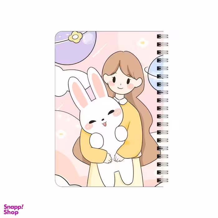 دفترچه یادداشت 80 برگ بامبیلیپ مدل دختر و خرگوش و کهکشان کد 9337521