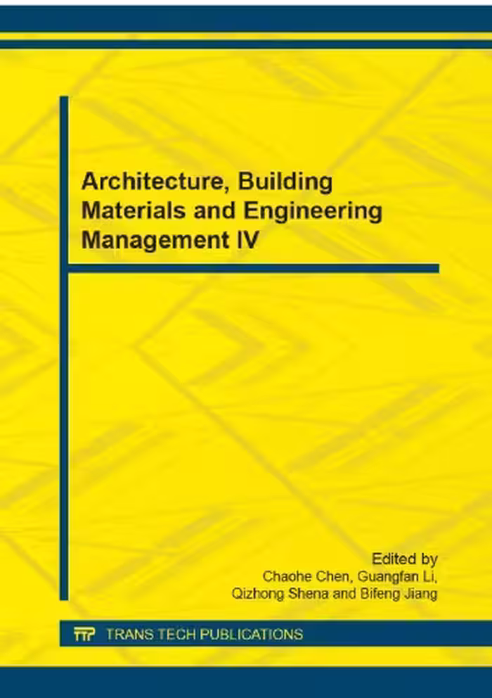 󾕇 دانلود کتاب Architecture, Building Materials And Engineering Management IV, 2014 - دانلود کتاب های دانشگاهی