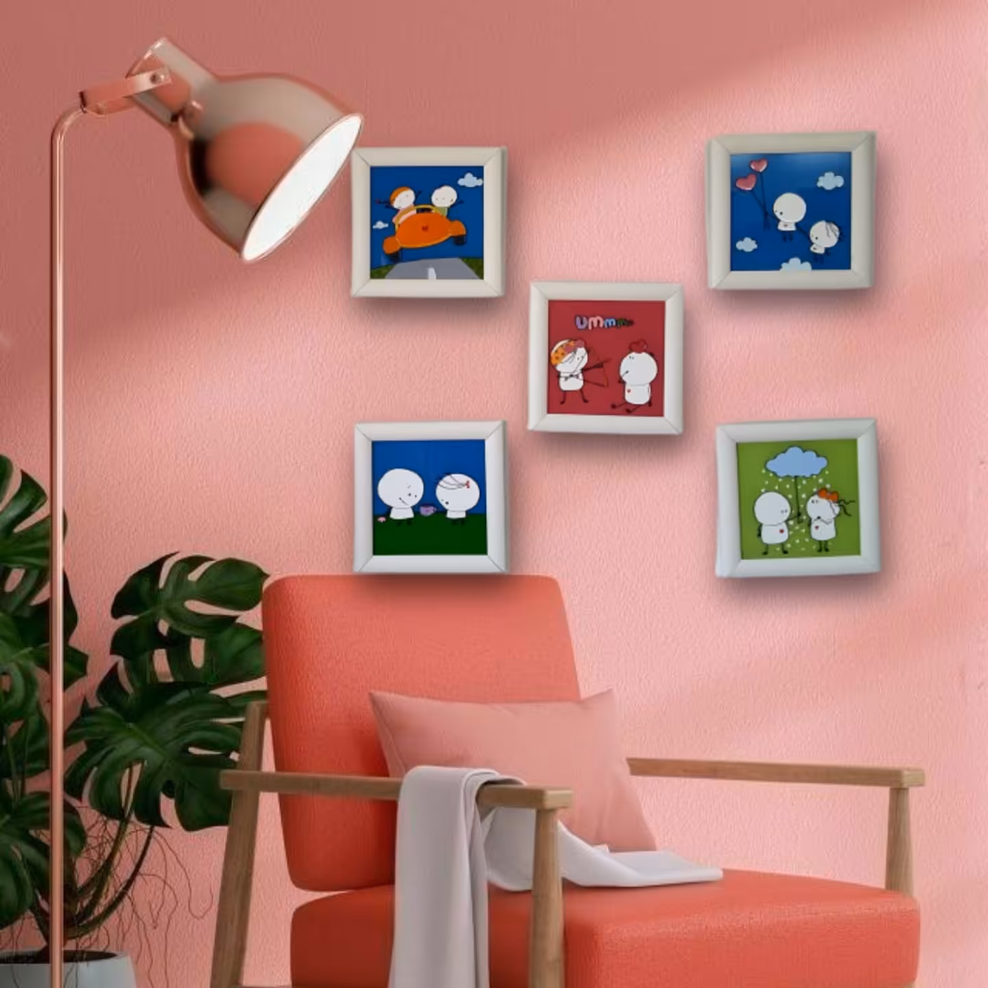 ست پنج تابلو عارشقانه گالری ونتا  ویترای