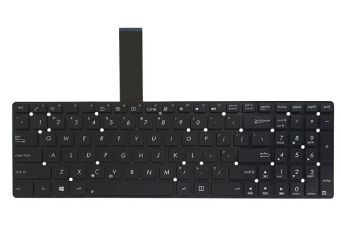 کیبورد لپ تاپ ایسوس K55V مشکی اینترکوچک بدون فریم