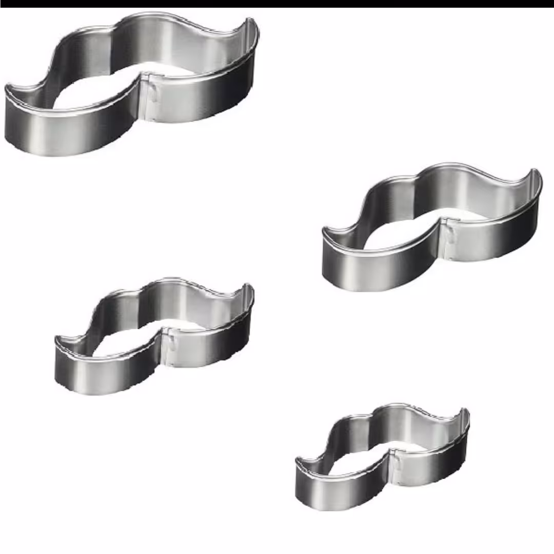 کاتر کوکی و شیرینی پزی مدل سبیل بسته 4 عددی

