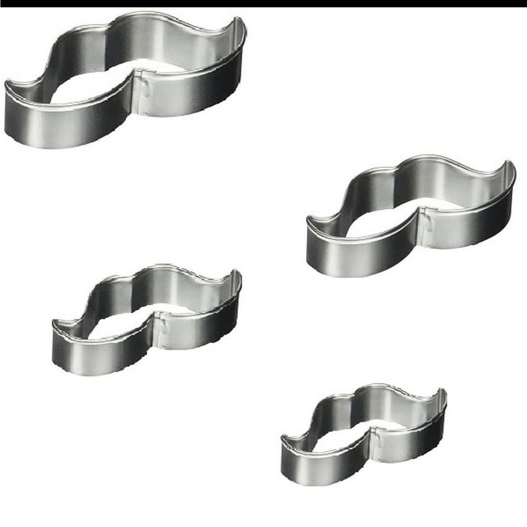 کاتر کوکی و شیرینی پزی مدل سبیل بسته 4 عددی

