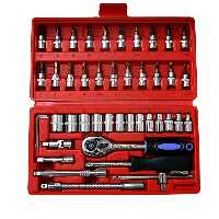 مجموعه 46 عددی آچار و سری بکس اسرانوی مدل SR-1446 سایز 1.4 اینچ

