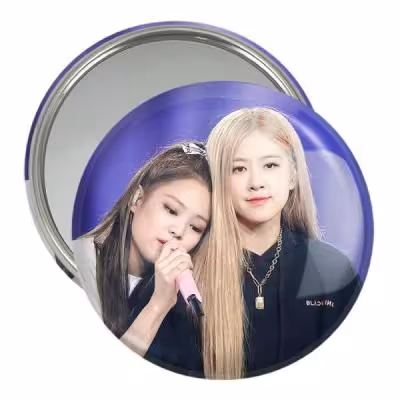 آینه جیبی خندالو مدل گروه بلک پینک Black Pink کد 14460