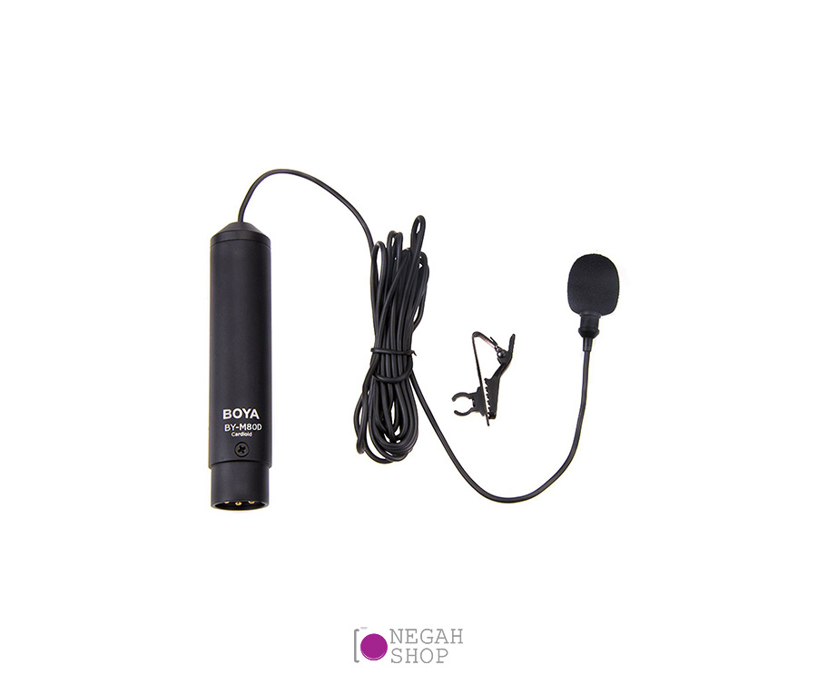 میکروفون یقه ای بویا BOYA BY-M80D Lavalier Microphone