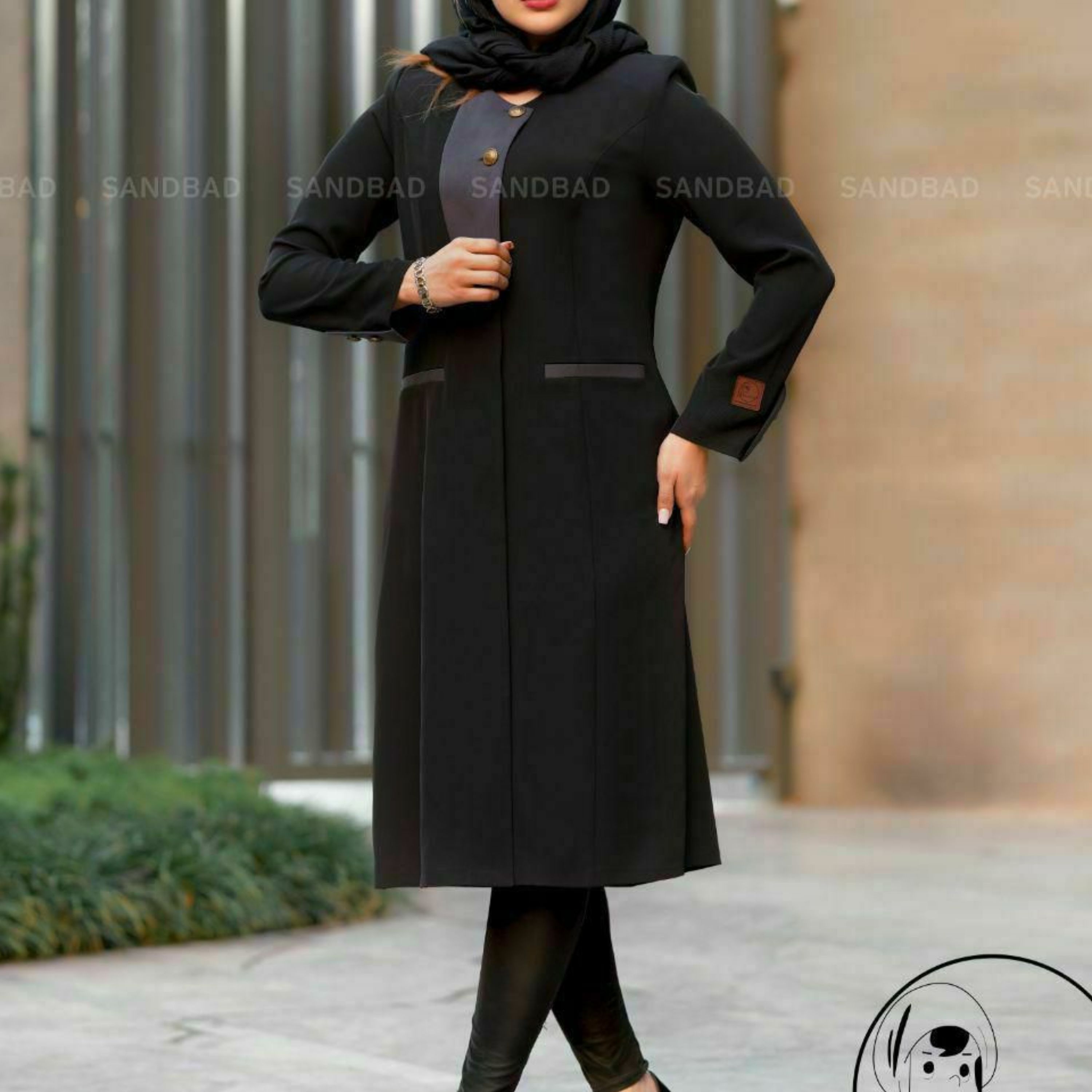 مانتو تک اداری کرپ درجه یک با تضمین کیفیت و دوخت