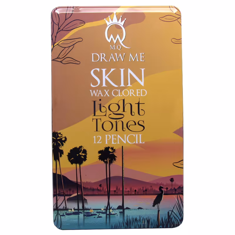 	مداد رنگی 12 رنگ ام کیو مدل Light SKIN 