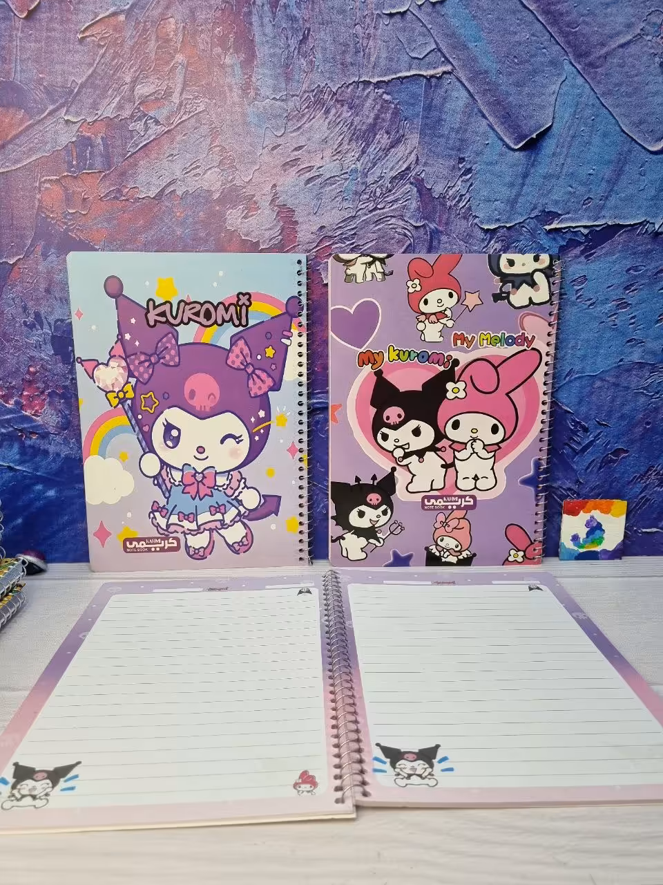 دفتر مشق حاشیه دار املا کلاس اول طرح کرومی و ملودی 40 برگ