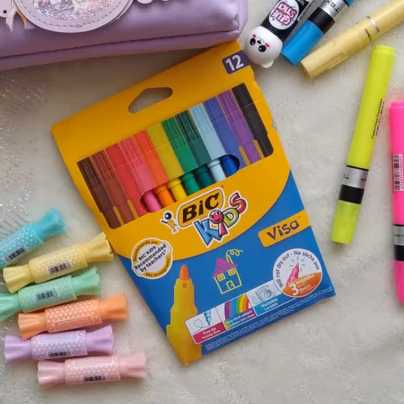 ماژیک نقاشی 12 رنگ بیک ، اصلی ، ساخت کشور آفریقای جنوبی 