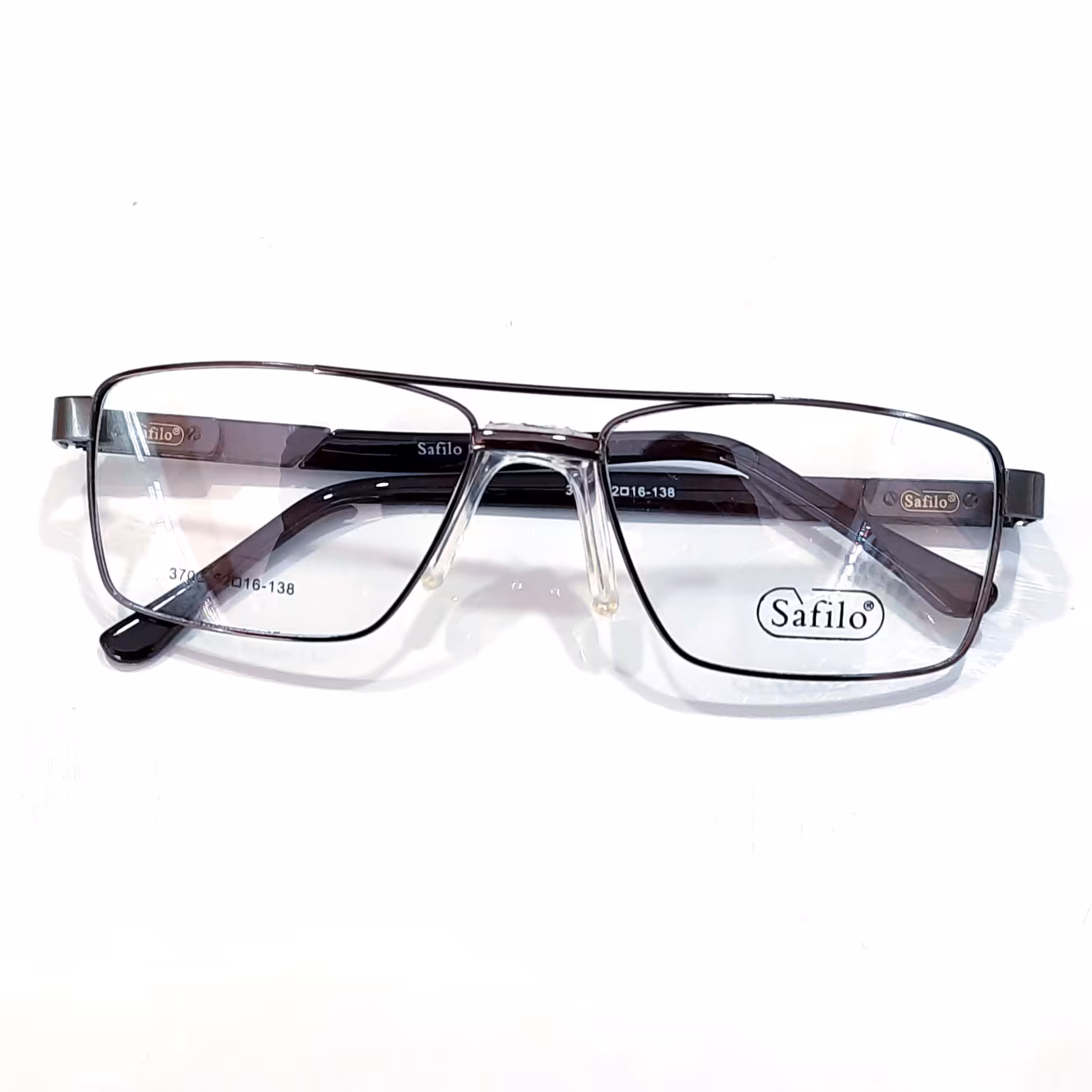 عینک طبی  تمام قاب  فلزی دسته روکش ضد حساسیت  با قابلیت  ساخت انواع عدسی طبی نمره دار  دسته دو نفره کیفیت عالی 