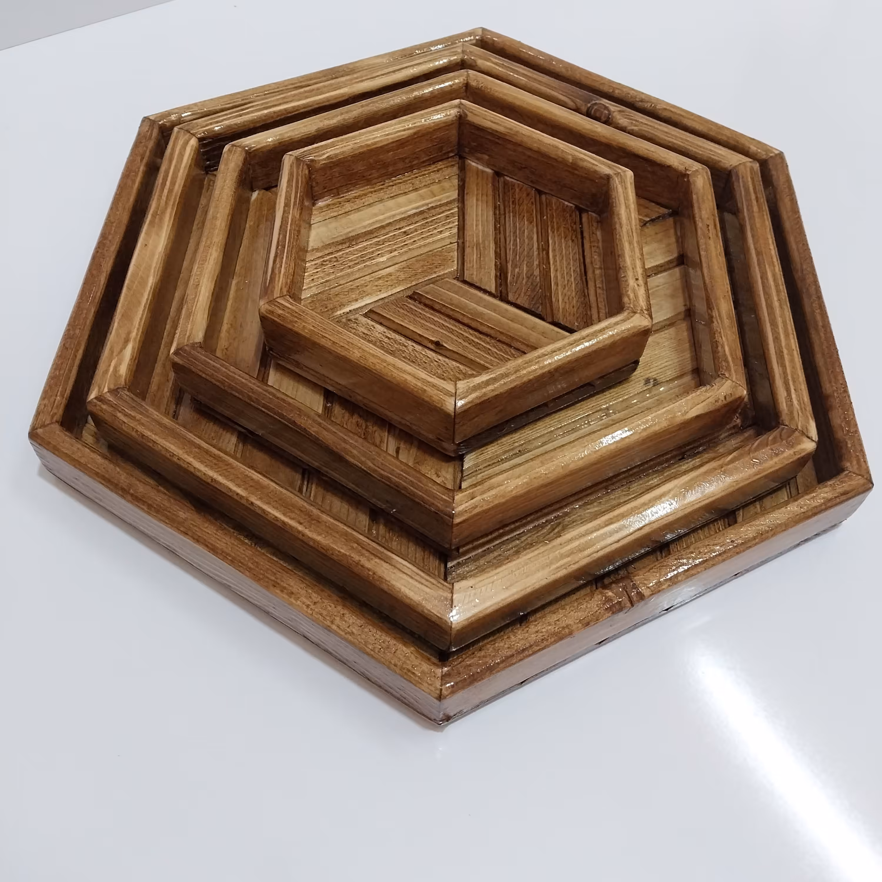 سینی شش ضلعی  4سایز