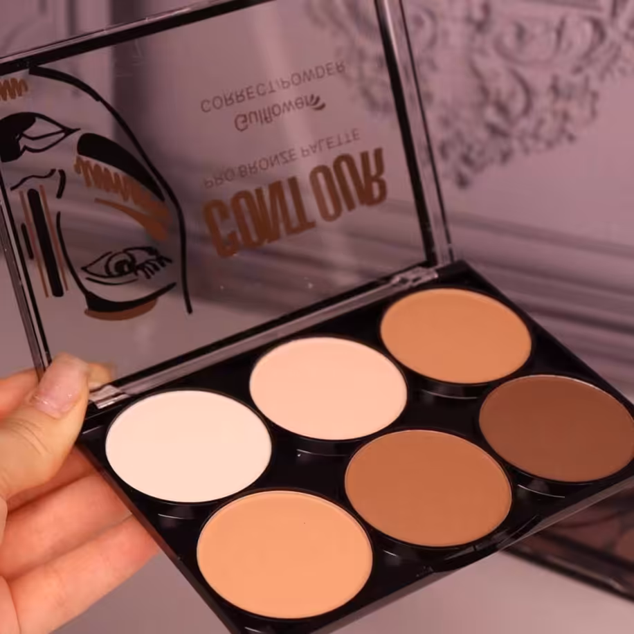 پالت کانتور و هایلایتر خشک 6رنگ Gulflower