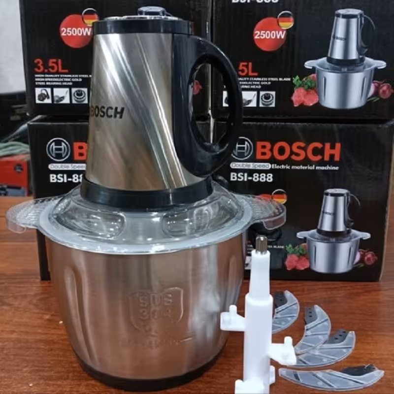 خرد کن بوش 3.5 لیتری استیل3000 وات - غذاساز - خردکن بوش