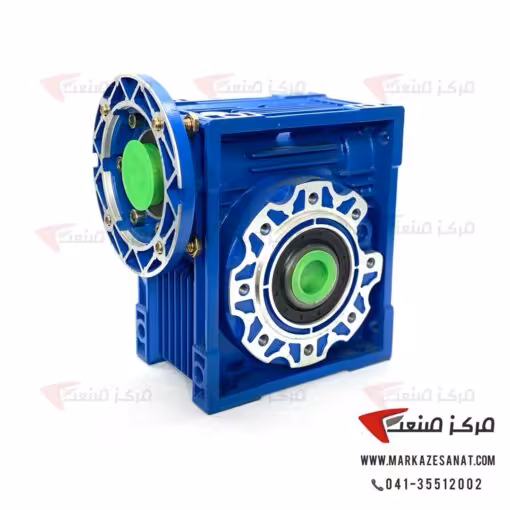 گیربکس حلزونی 90 نسبت 1:50 چینی برای الکتروموتور 2.2 کیلووات