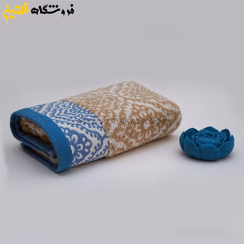 حوله دستی برق لامع مدل ایپک نسکافه ای 40×80