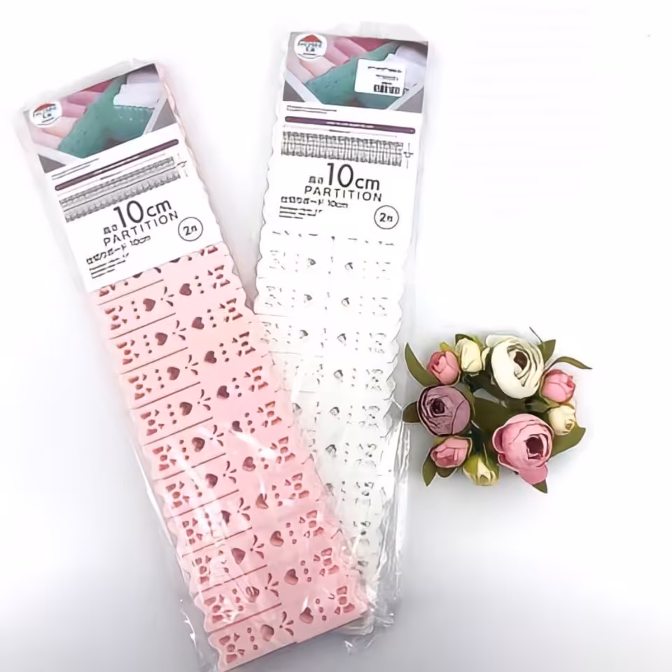 نظم دهنده  کشو  طرح قلب. دو رنگ صورتی و سفید