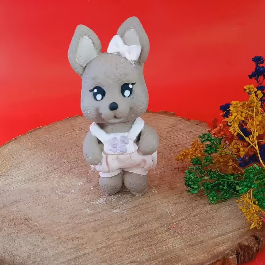 قالب سیلیکونی خرگوش پاپیون دار