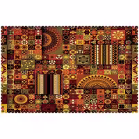 رومیزی مخمل طرح سنتی سایز 140 در 220 مدل T8-531 شرکت رنس