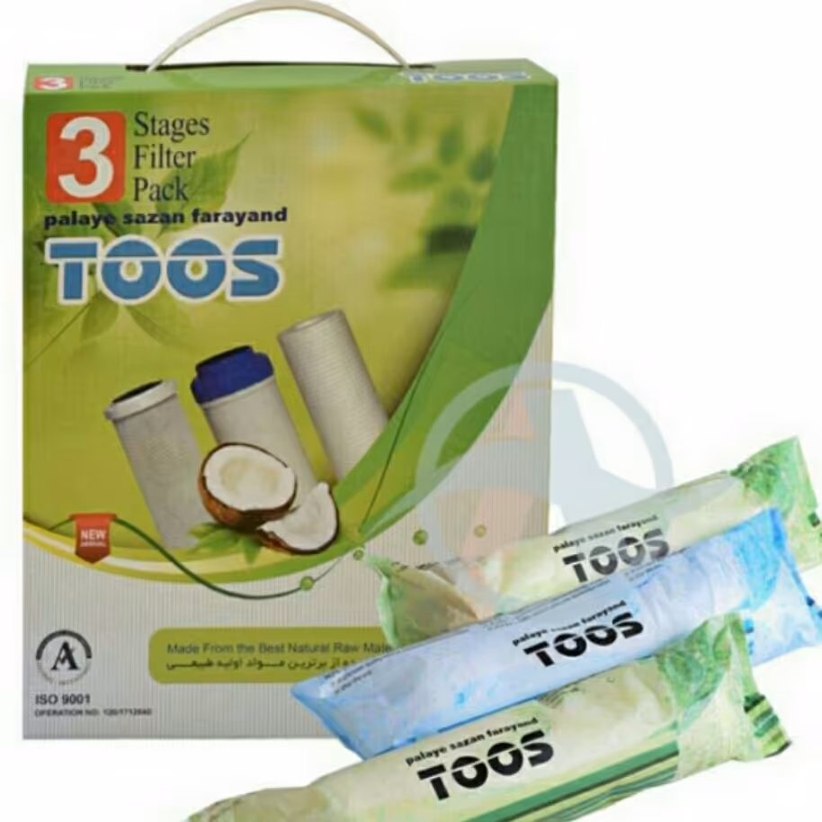 پک 3 عددی فیلتر تصفیه آب توس با اشانتیون زعفران