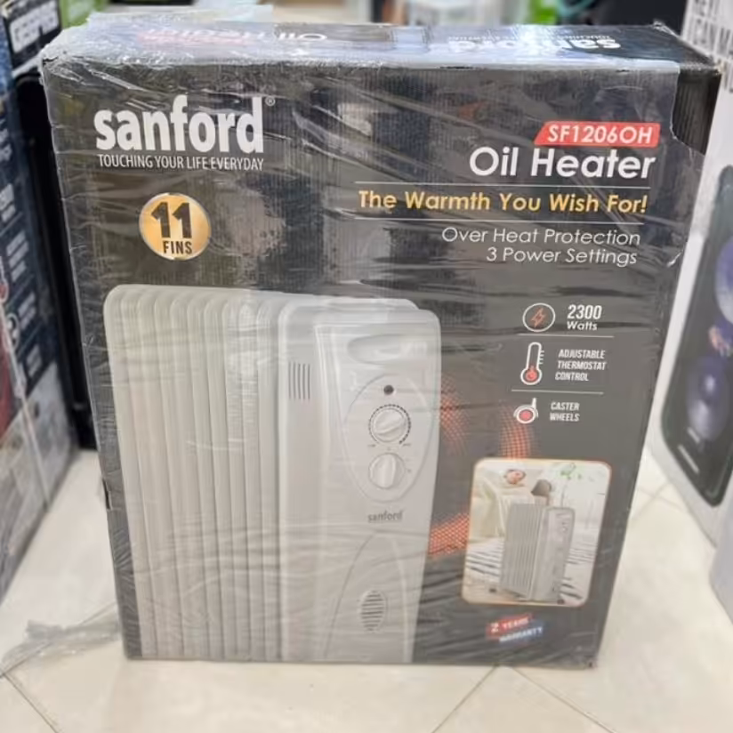 شوفاژ  رادیاتور  هیتر بخاری برقی فن دار سانفورد  اصلی ژاپن 11 پره با ضمانت  SF1206OH