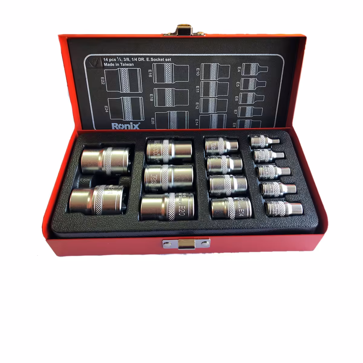 جعبه بکس ترکیبی 14 پارچه سری E رونیکس مدل RH-2695