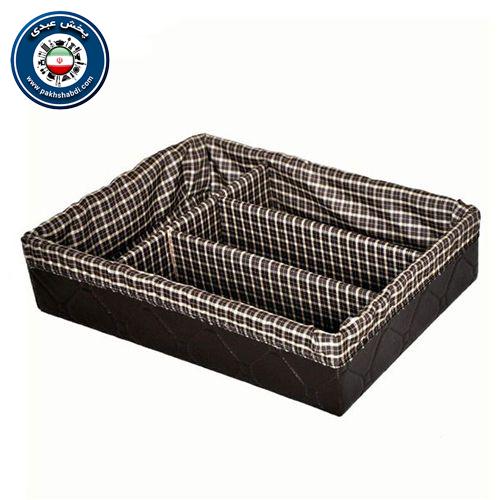جا قاشقی کابینتی دورچرم پارچهای 4 خانه