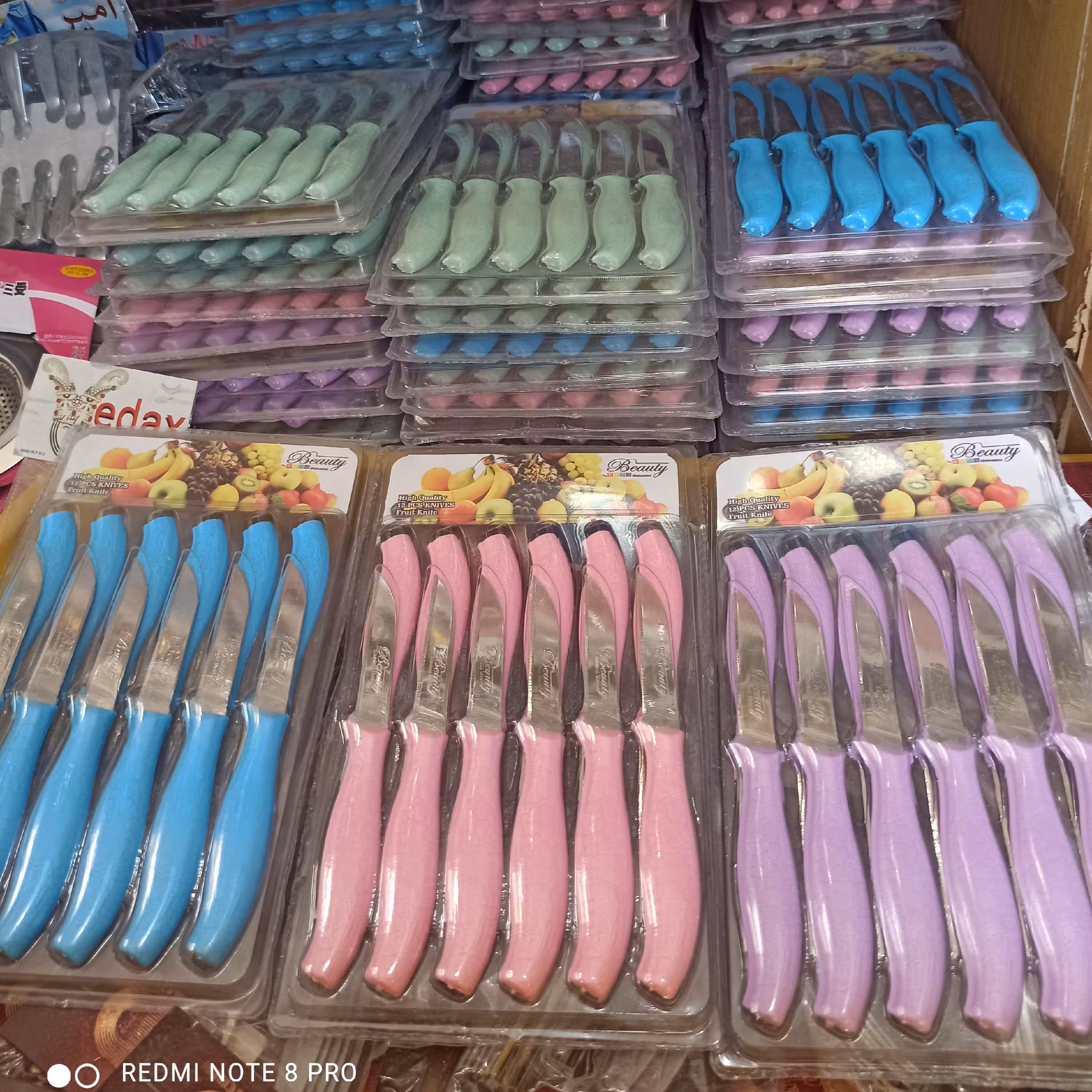 کاردمیوه کاردتک چاقومیوه چاقودم دستی کاردتیز چاقو مناسب قیمت عالی12عددی