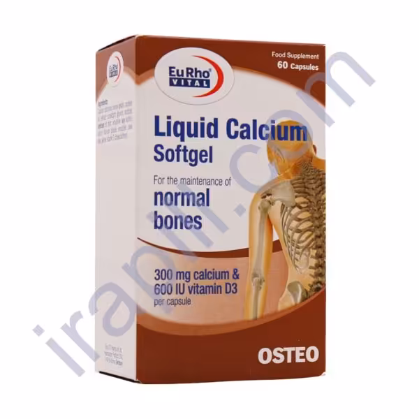 سافت ژل لیکوئید کلسیم یوروویتال 60 عدد