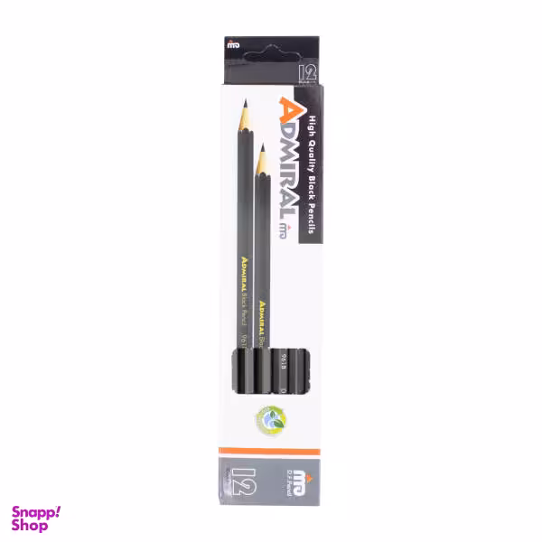 مداد مشکی ادمیرال مدل 125 بسته 12 عددی