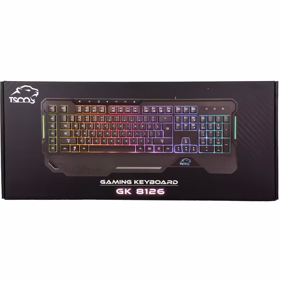 کیبورد تسکو GK-8126 تعداد کلید 110 مولتی مدیا RGB backlight