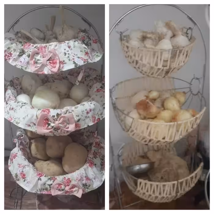 سفارش دوخت کاور یا روکش جای سیب زمینی و پیاز (یک طبقه) چمتا