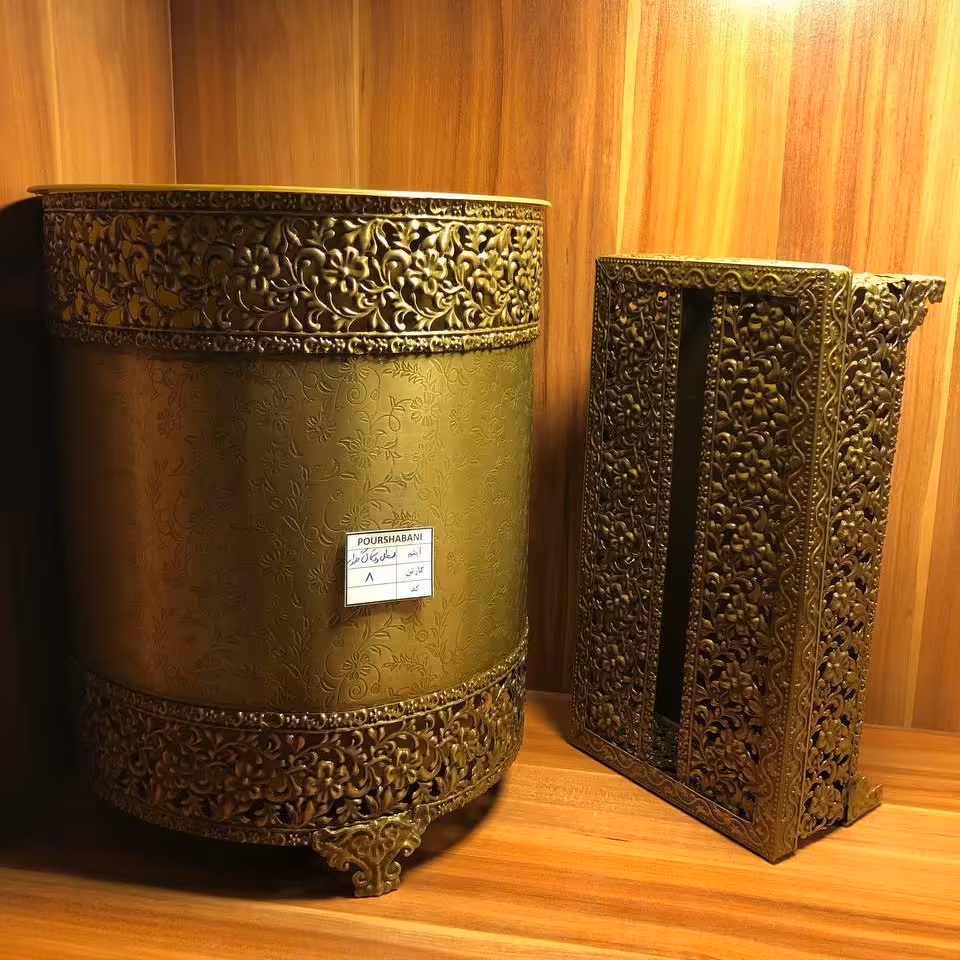 سطل و جادستمال گرد آنتیک