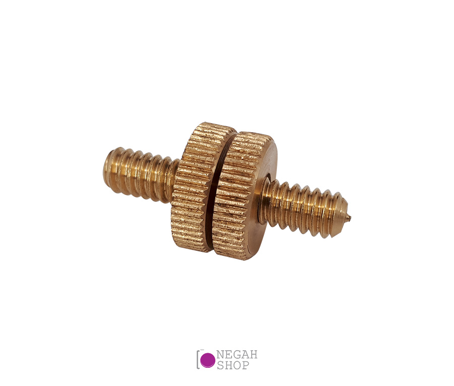 پیچ دو سر 1.4 اینچ طلایی با دو مهره