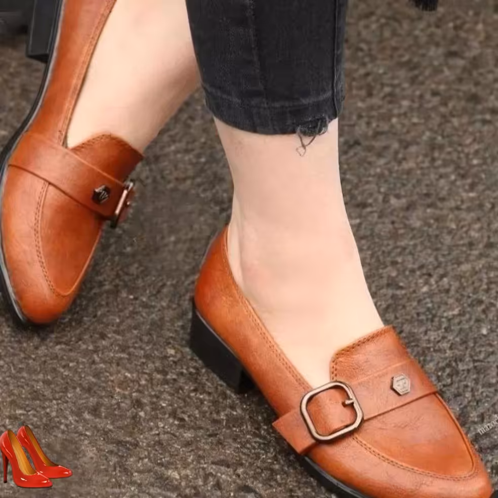 کالج زنانه سوگو  پاخور شیک و راحت از سایز 37تا40 رنگ مشکی و عسلی