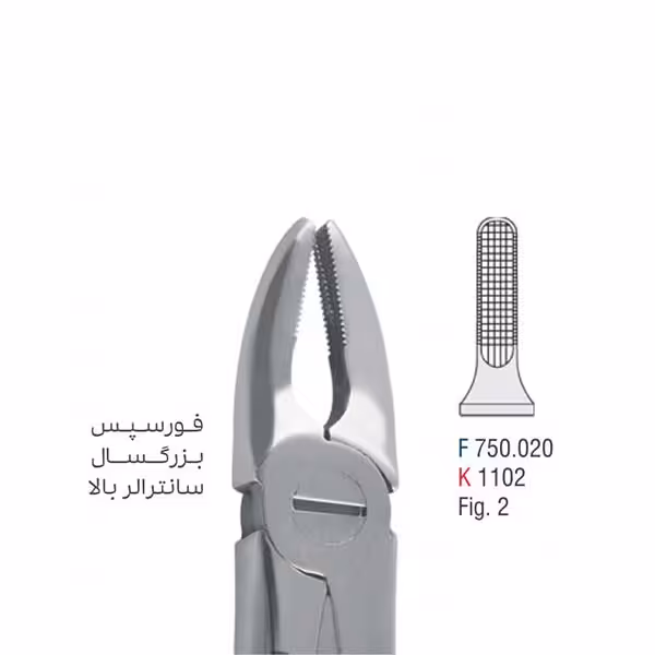 فورسپس بزرگسال سانترال بالا - falcon
