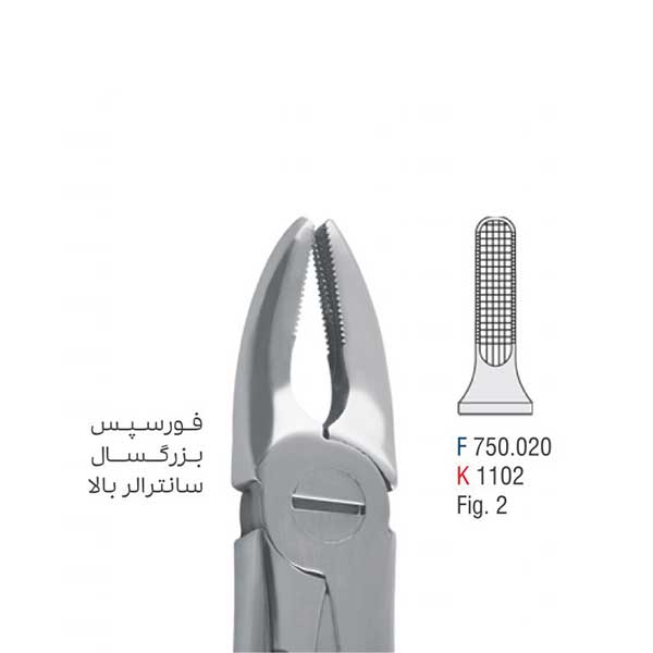 فورسپس بزرگسال سانترال بالا - falcon