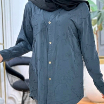مانتو نخی مدل گلدوزی شده