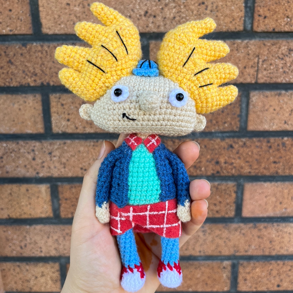 عروسک بافتنی آرنولد (arnold)از کارتون هی آرنولد