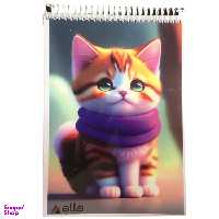 دفتر نقاشی 50 برگ آلا سایز A5 طرح Catt کد 12
