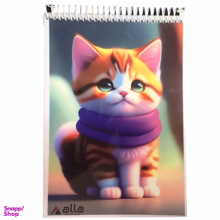 دفتر نقاشی 50 برگ آلا سایز A5 طرح Catt کد 12