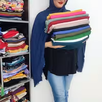 شال نخ کتان دور ریش