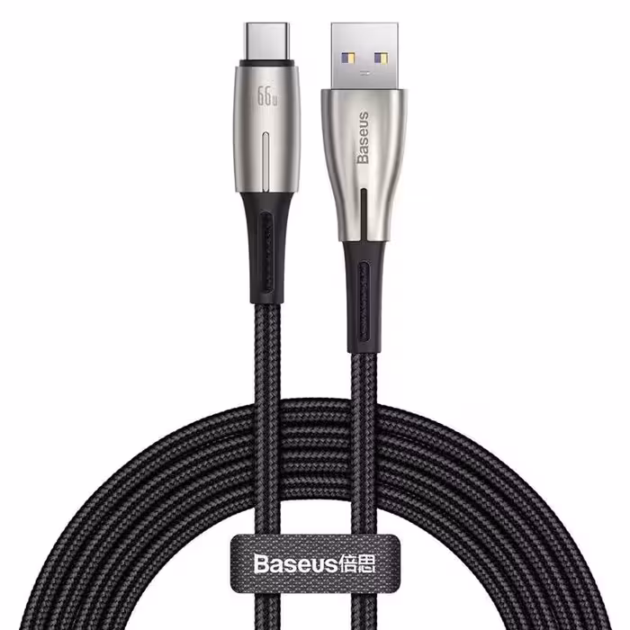 کابل شارژ و دیتا فست Type-C باسئوس مدل CATSD-N01 SCP 6A طول 2 مترBaseus CATSD-N01 SCP 6A Charging Cable Type-C, 2M