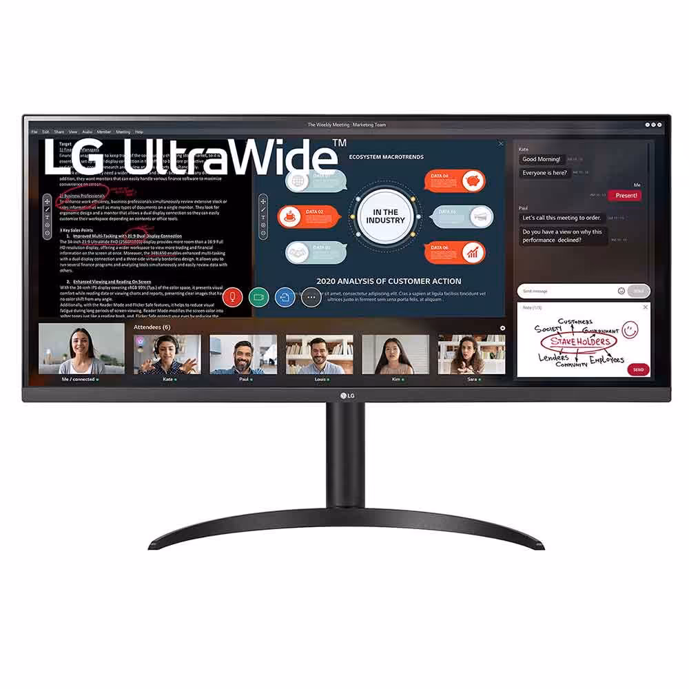 مانیتور ال جی LG 34WP550-B اندازه 34 اینچ